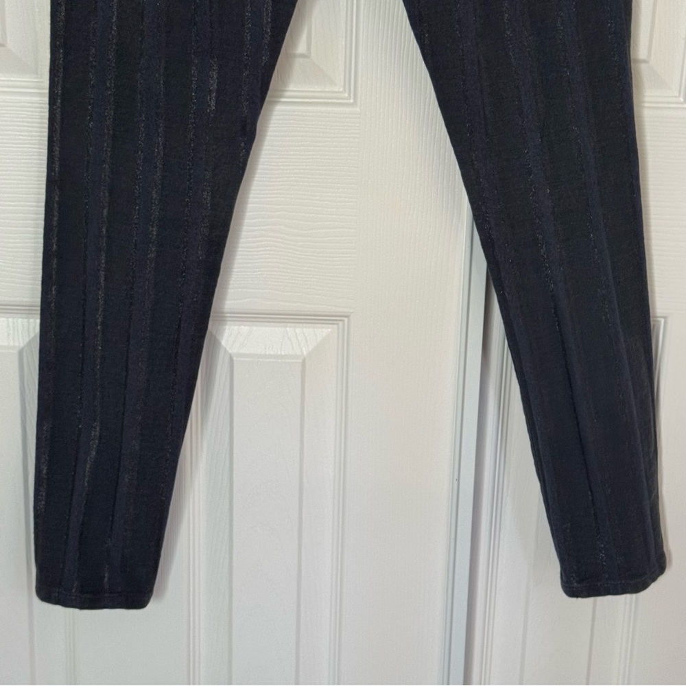 AG Adriano Goldschmied Farrah Skinny Ankle Jeans Black Metallic Stripe Size 29R - Picture 7 of 14